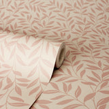 York Marin Blush Leaf Trail Wallpaper