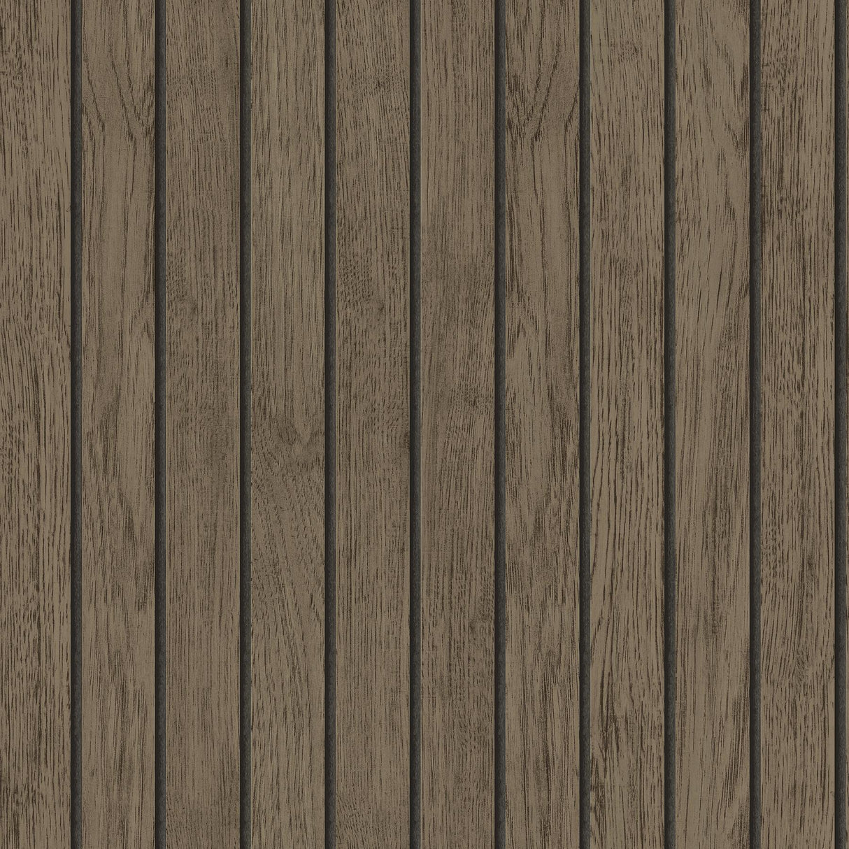 York Manolo Brown Wooden Slat Wallpaper