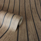 York Manolo Brown Wooden Slat Wallpaper