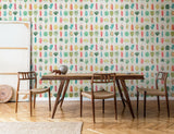 York Leaf Boogie Neutral Tropical Mix Wallpaper