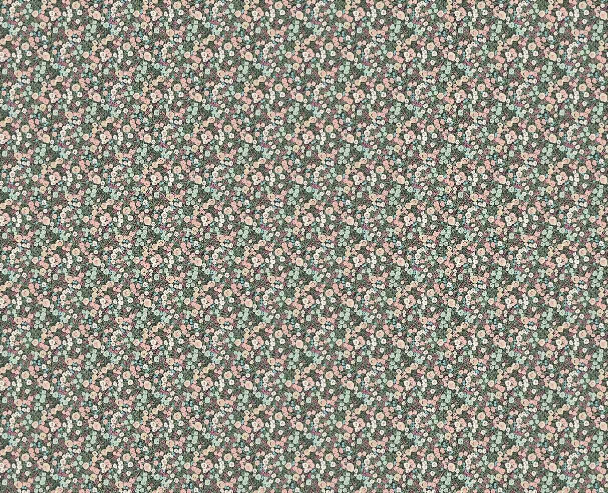 York Flora Ditsy Pink Garden Wallpaper