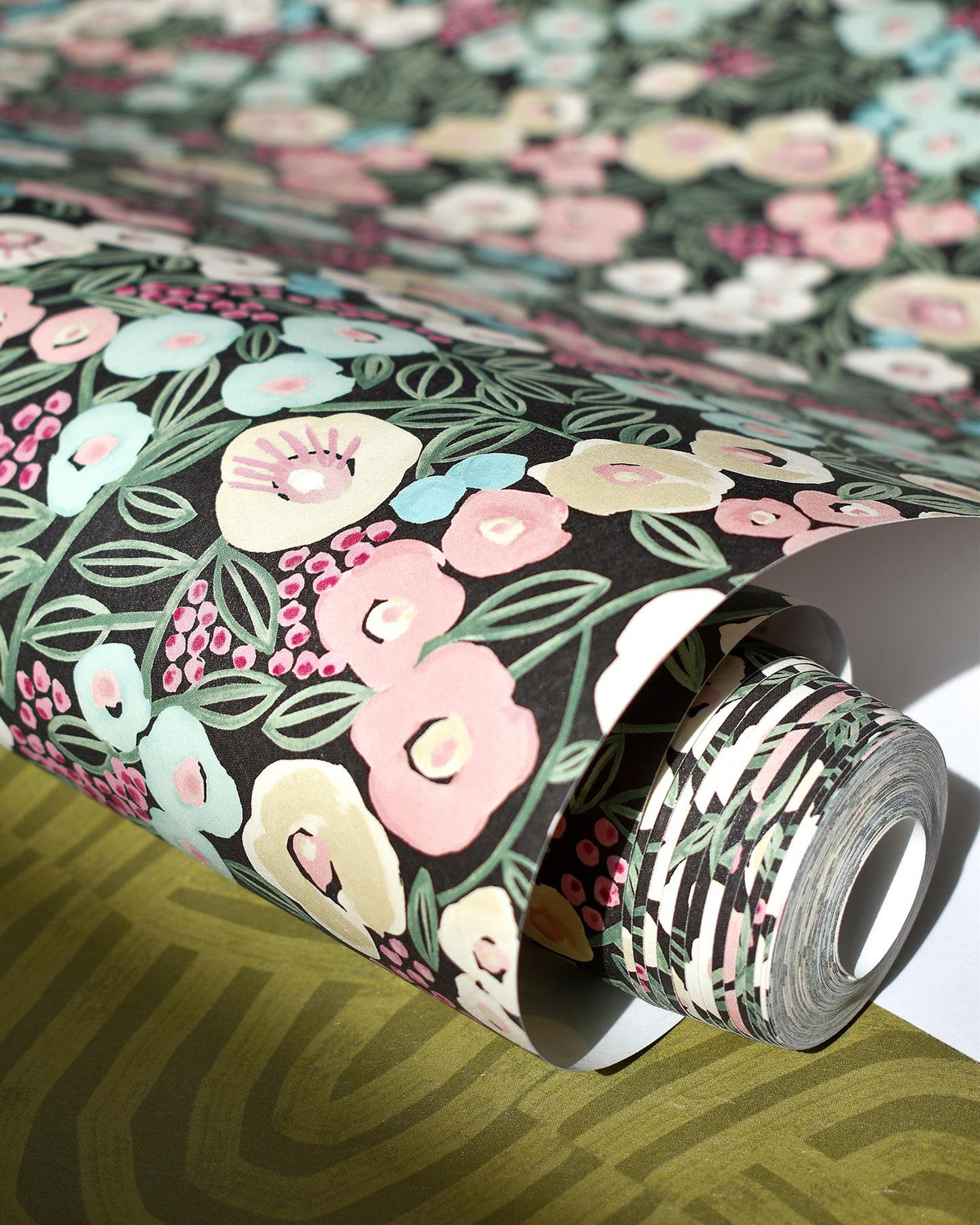 York Flora Ditsy Pink Garden Wallpaper