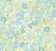 York Flora Teal Garden Wallpaper