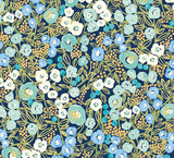 York Flora Ditsy Blue Garden Wallpaper