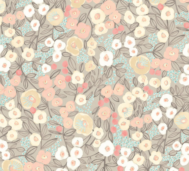 York Flora Ditsy Pastel Garden Wallpaper
