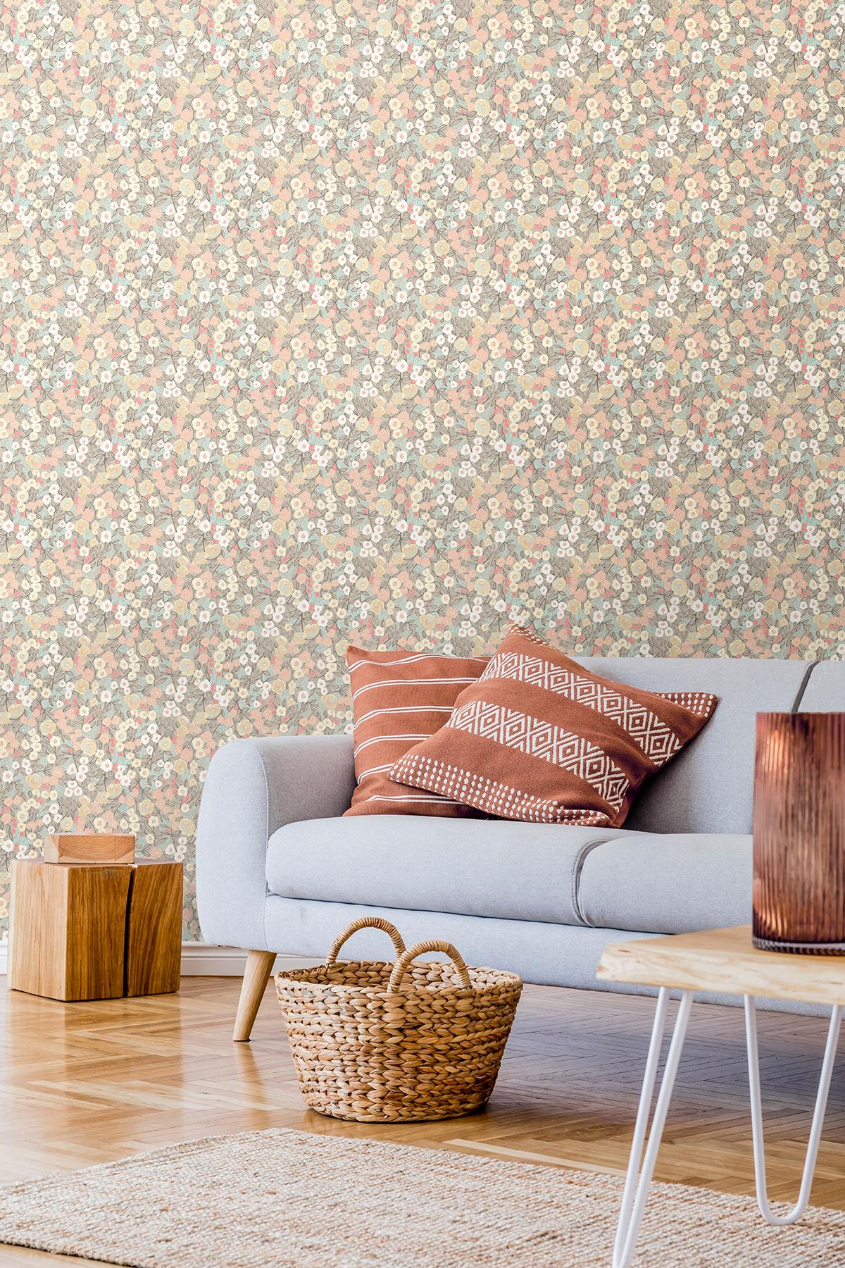 York Flora Ditsy Pastel Garden Wallpaper