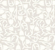 York Aino Taupe Tiny Tulip Wallpaper