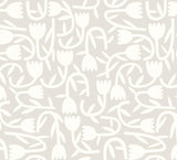 York Aino Taupe Tiny Tulip Wallpaper