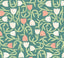York Aino Green Tiny Tulip Wallpaper