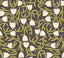 York Aino Black Tiny Tulip Wallpaper