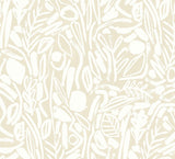 York Verdure Neutral Painted Botanical Wallpaper