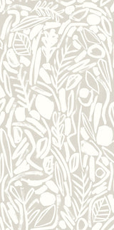 York Verdure Stone Painted Botanical Wallpaper