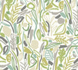 York Verdure Lime Painted Botanical Wallpaper