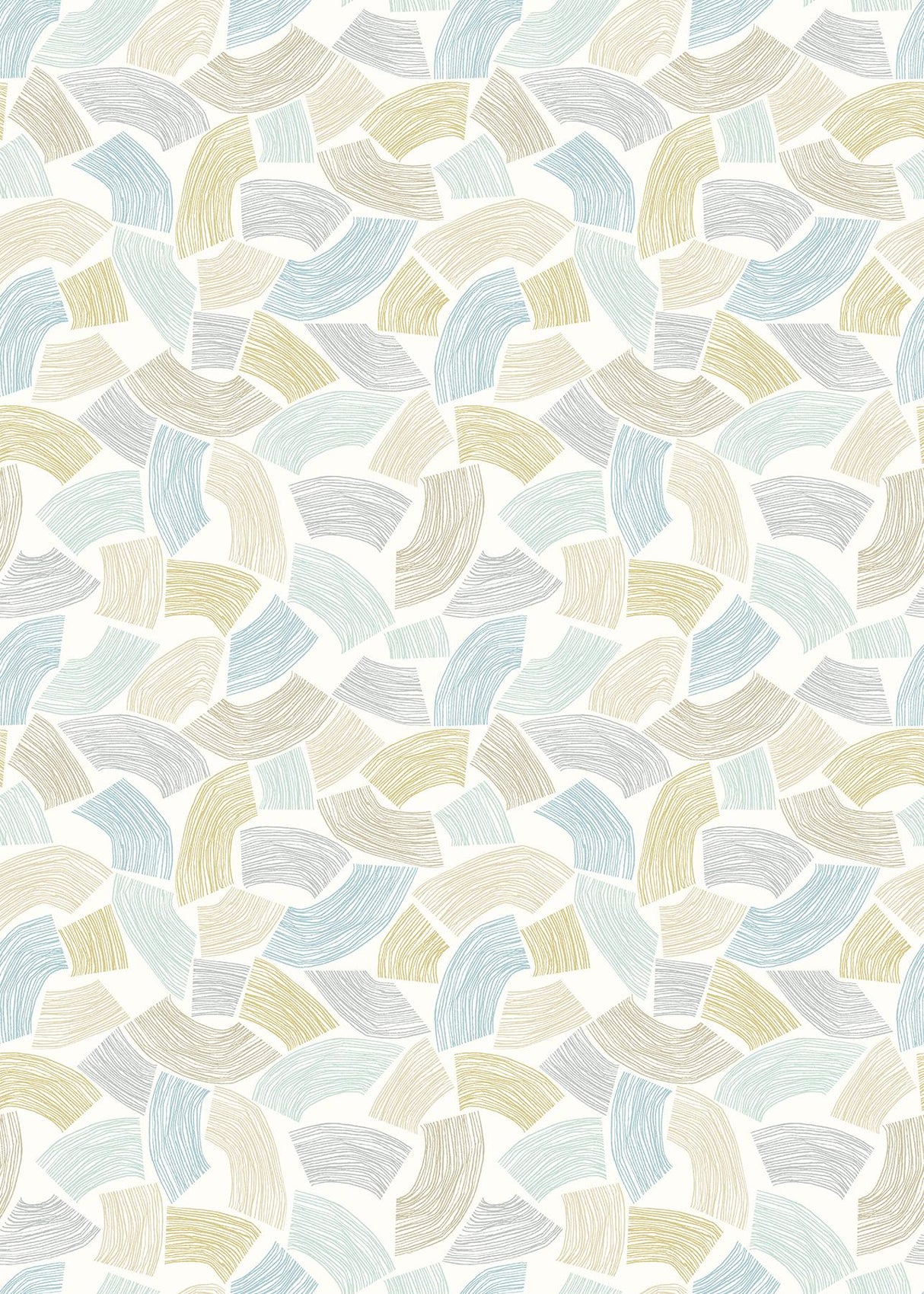 York Elements Light Yellow Scribbled Arches Wallpaper