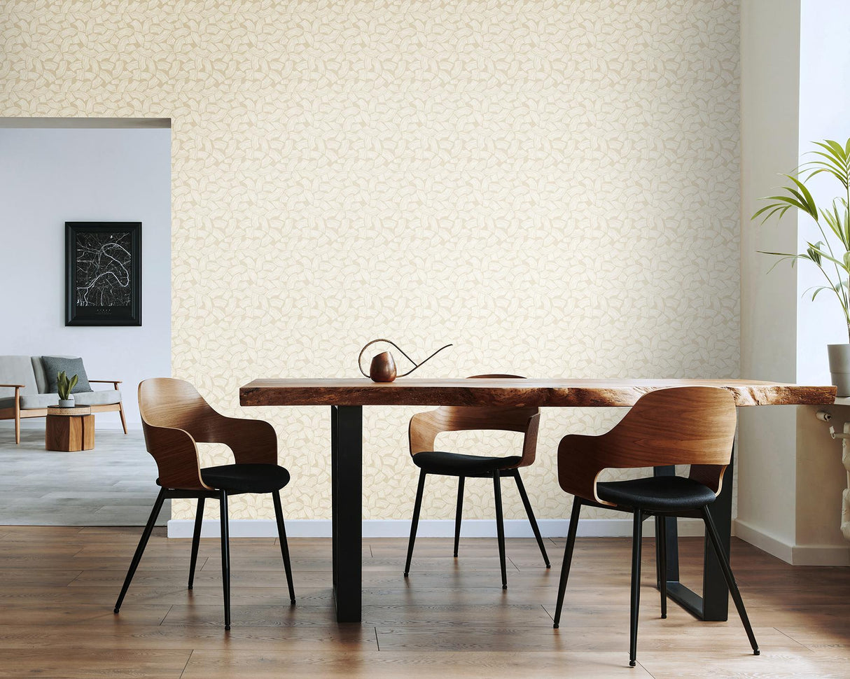 York Elements Neutral Scribbled Arches Wallpaper