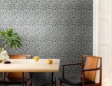 York Elements Black Scribbled Arches Wallpaper