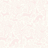 York Anahi Light Pink Forest Fauna Wallpaper