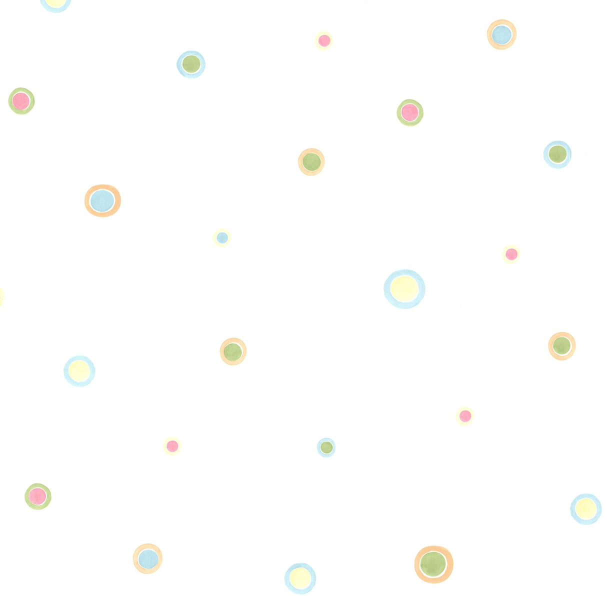 York Devin Aqua Bubble Dots Wallpaper
