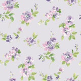 York Captiva Lavender Floral Toss Wallpaper