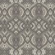 York Ogee Black Peel and Stick Wallpaper