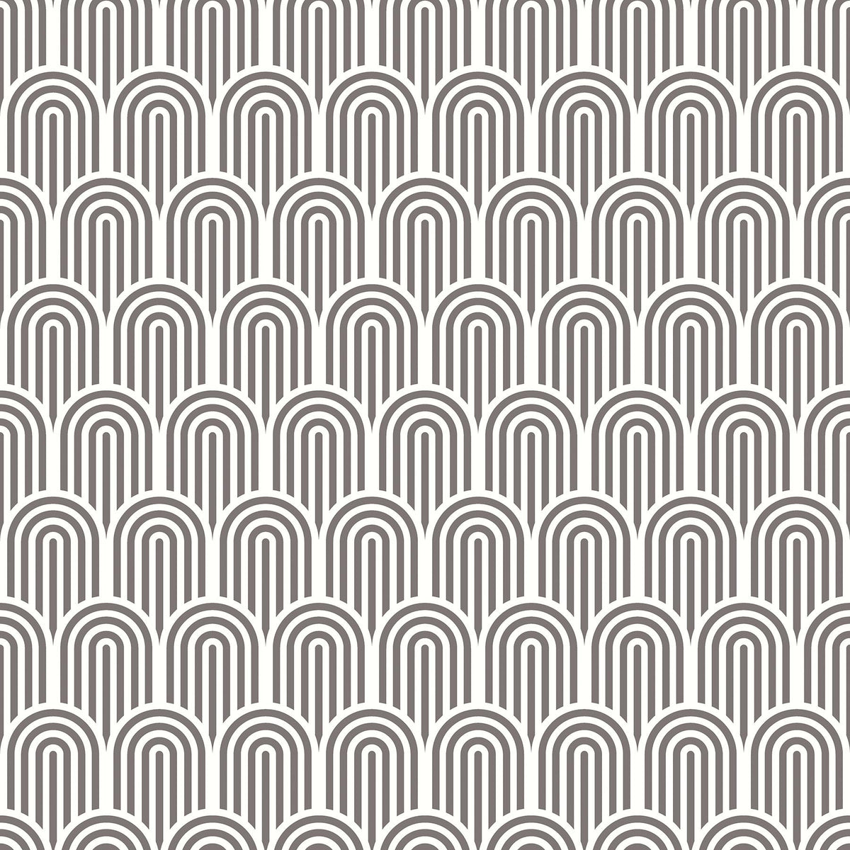 York Retro Arch Black Peel and Stick Wallpaper