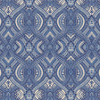 York Ogee Navy Blue Peel and Stick Wallpaper