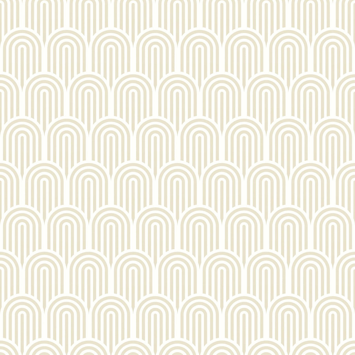 York Retro Arch Cream Peel and Stick Wallpaper