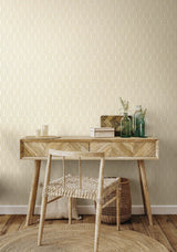 York Retro Arch Cream Peel and Stick Wallpaper