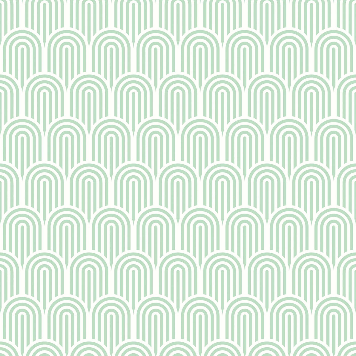York Retro Arch Mint Green Peel and Stick Wallpaper