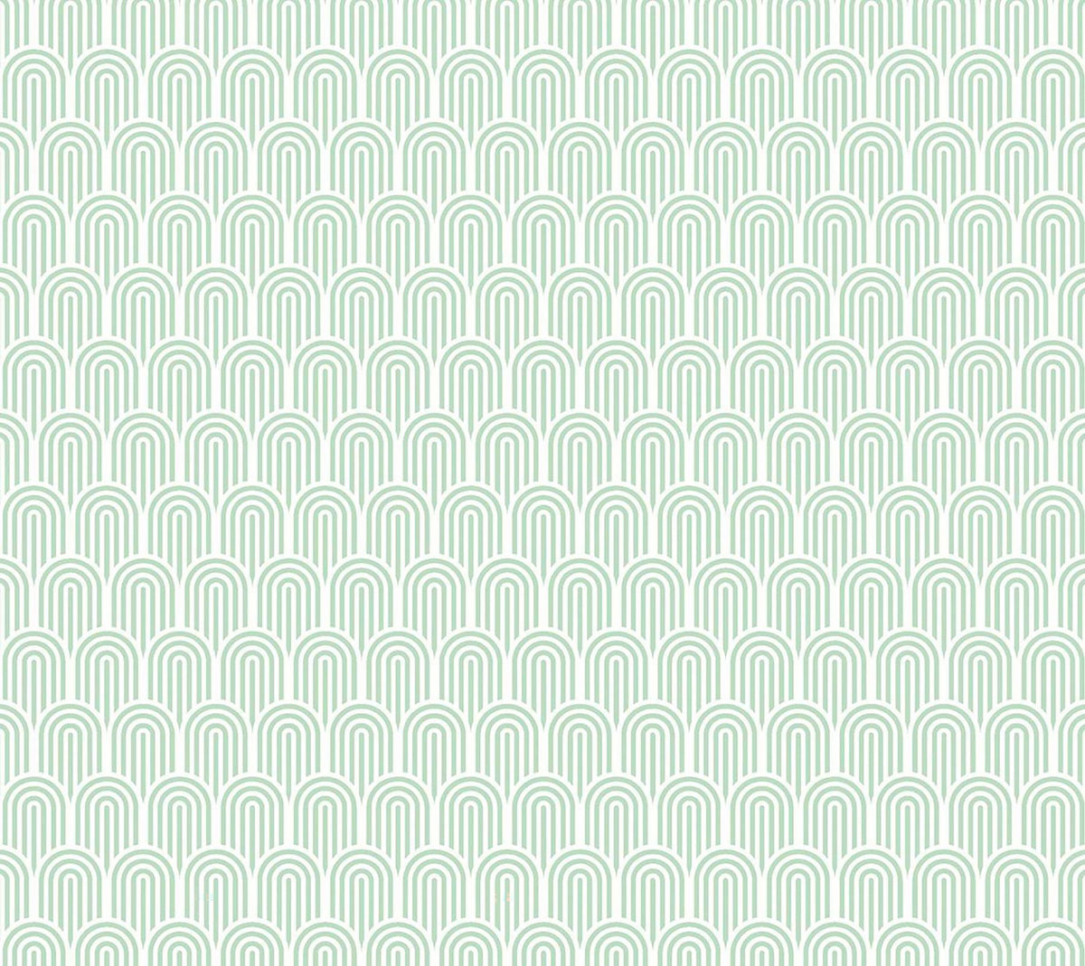 York Retro Arch Mint Green Peel and Stick Wallpaper