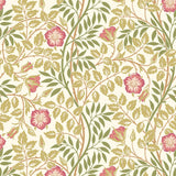 York Rosehip Trail Rose Pink Peel and Stick Wallpaper