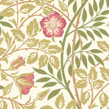 York Rosehip Trail Rose Pink Peel and Stick Wallpaper
