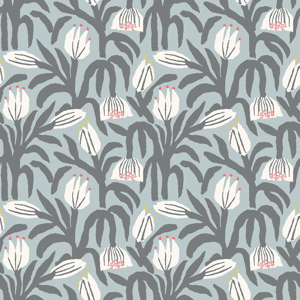 York Chunky Flower Summer Shower Peel and Stick Wallpaper