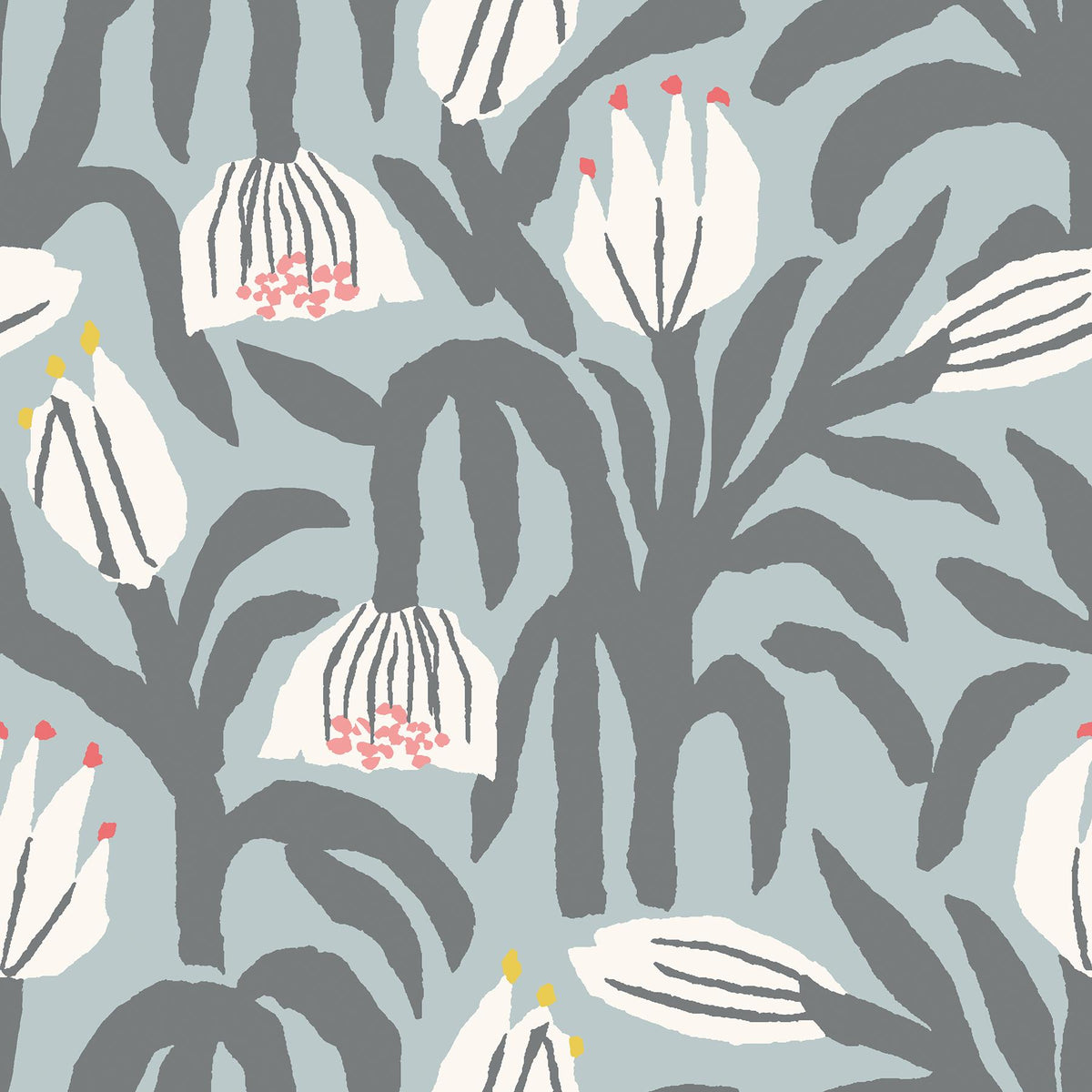 York Chunky Flower Summer Shower Peel and Stick Wallpaper