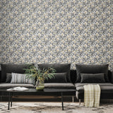 York Chunky Flower Black & White Peel and Stick Wallpaper
