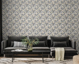 York Chunky Flower Black & White Peel and Stick Wallpaper