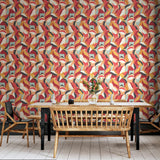 York Leafy Patchwork Spice Mix Peel and Stick Wallpaper