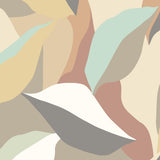 York Leafy Patchwork Caramel & Mint Peel and Stick Wallpaper