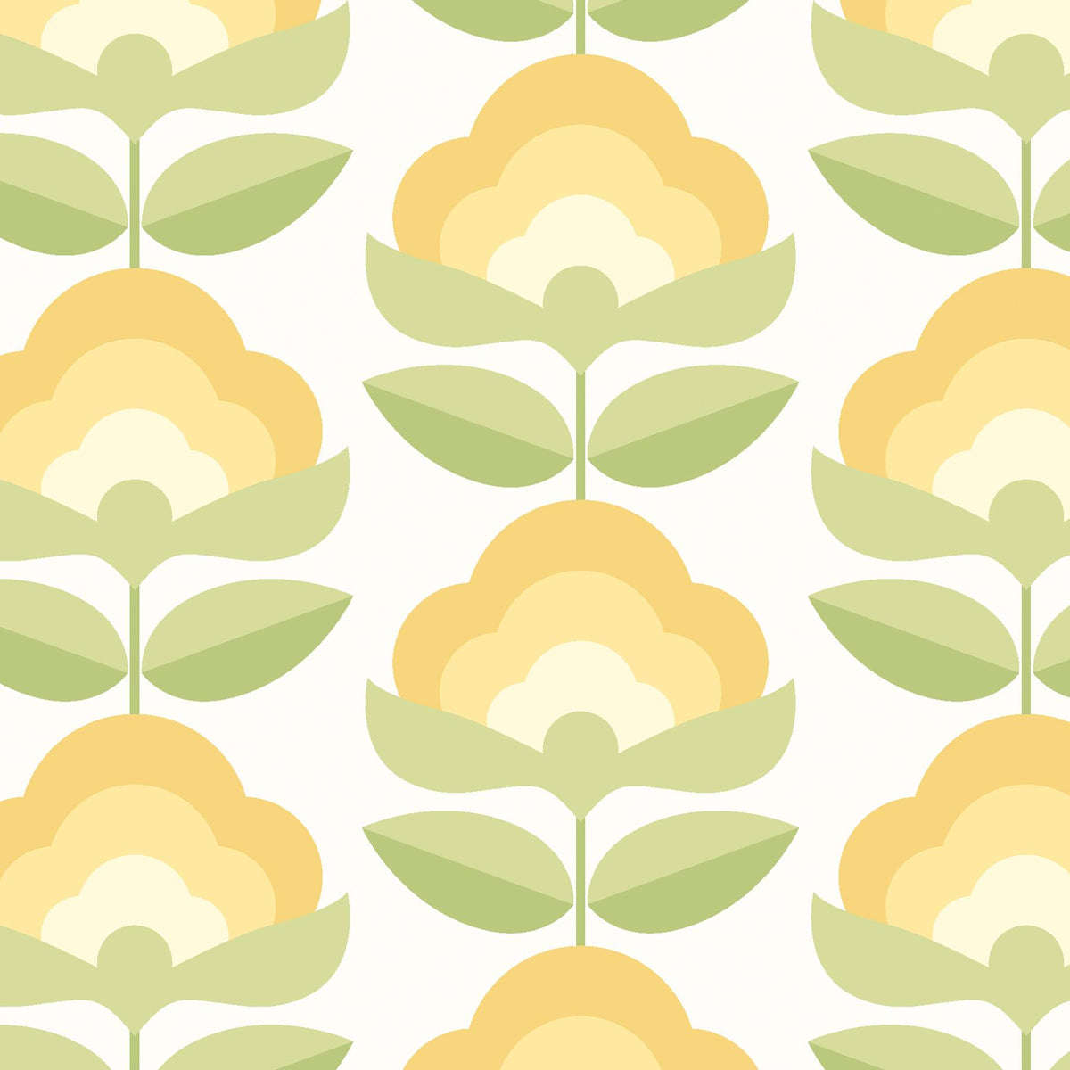York Retro Flower Sunshine Peel and Stick Wallpaper