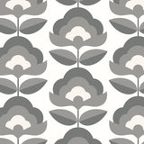 York Retro Flower Chalkboard Peel and Stick Wallpaper
