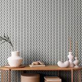 York Retro Flower Chalkboard Peel and Stick Wallpaper
