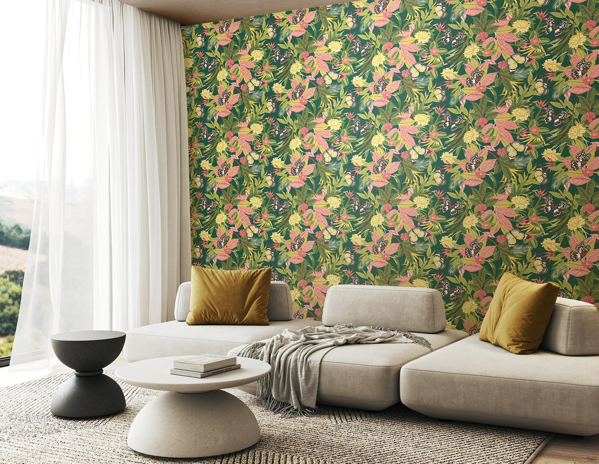 York Paradise Forest Mix Peel and Stick Wallpaper