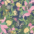 York Paradise Indigo & Pink Peel and Stick Wallpaper