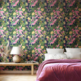 York Paradise Indigo & Pink Peel and Stick Wallpaper