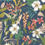 York Oasis Navy Twist Peel and Stick Wallpaper