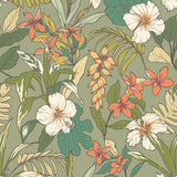 York Oasis Olive & Citrus Peel and Stick Wallpaper