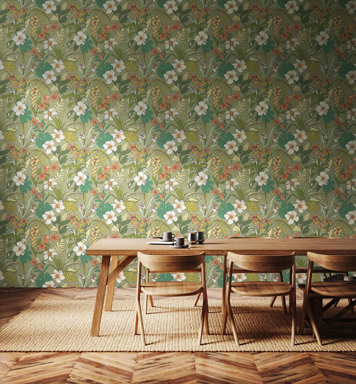 York Oasis Olive & Citrus Peel and Stick Wallpaper