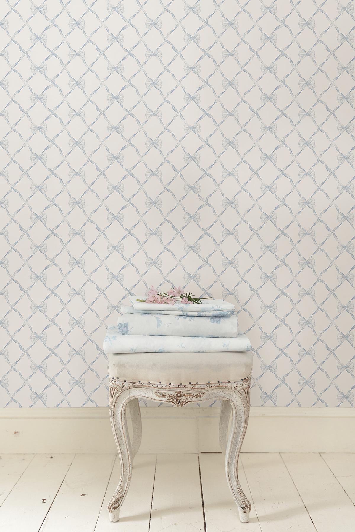 York Baby Bow Dreamy Sky Peel & Stick Wallpaper