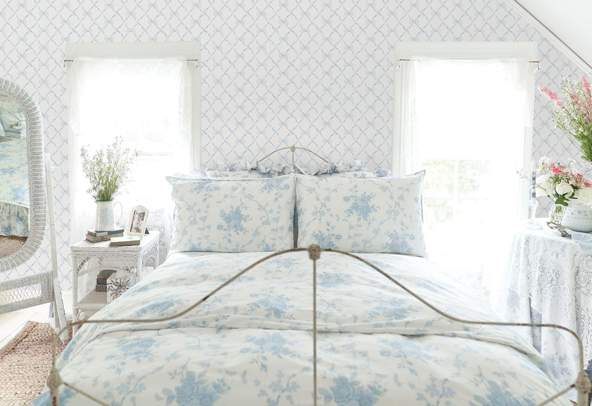 York Baby Bow Dreamy Sky Peel & Stick Wallpaper