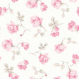 York Chateau Rose Ribbon Rosa Peel & Stick Wallpaper